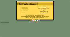 Desktop Screenshot of carsplusautosalvage.com