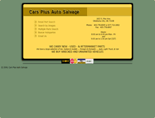 Tablet Screenshot of carsplusautosalvage.com